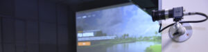 Trackman technology camera in studio